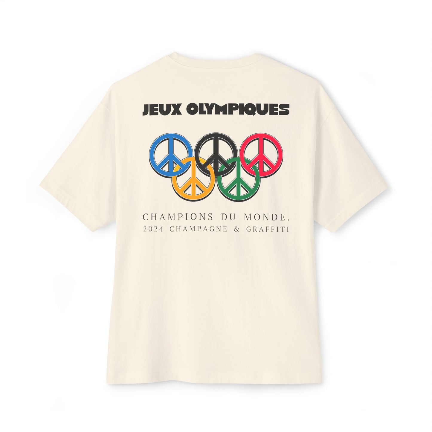 the Champagne & Graffiti "JEUX OLYMPIQUES" Oversized tee