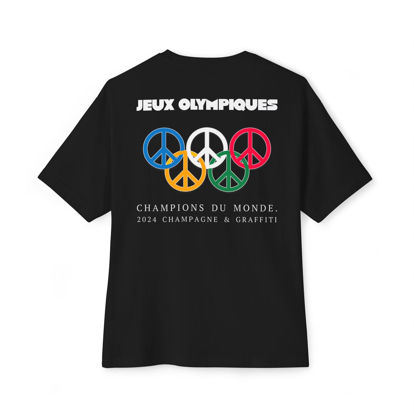 the Champagne & Graffiti "JEUX OLYMPIQUES" Oversized tee