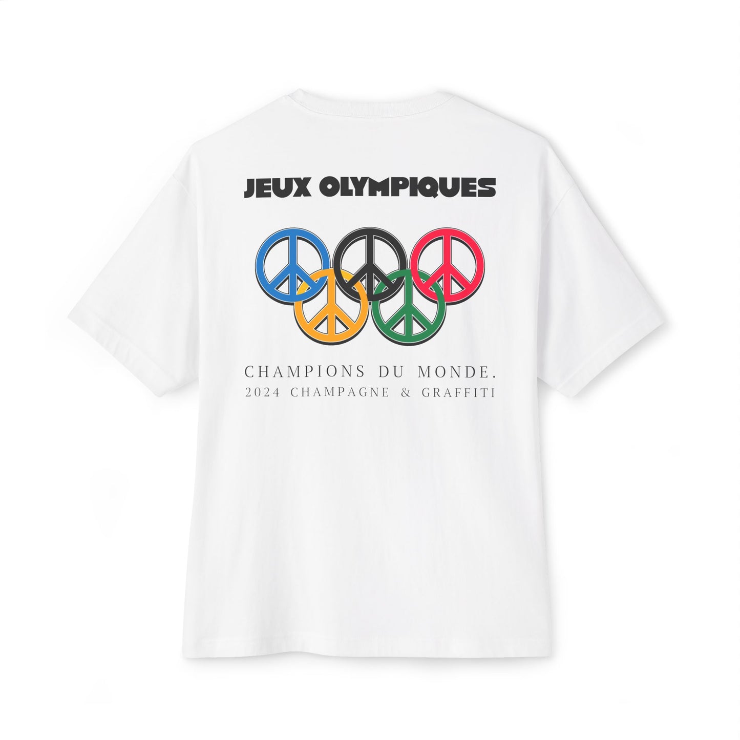 the Champagne & Graffiti "JEUX OLYMPIQUES" Oversized tee