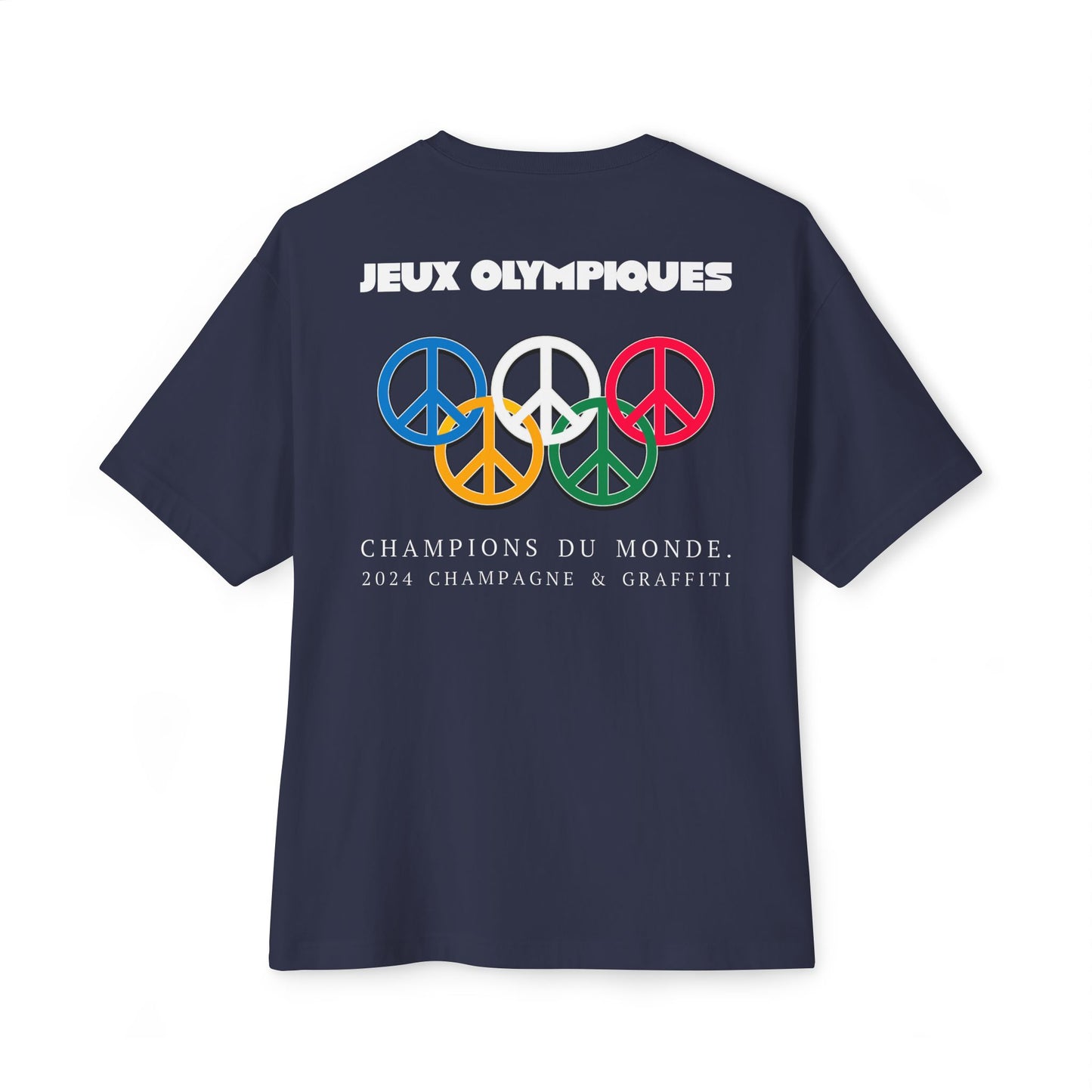 the Champagne & Graffiti "JEUX OLYMPIQUES" Oversized tee